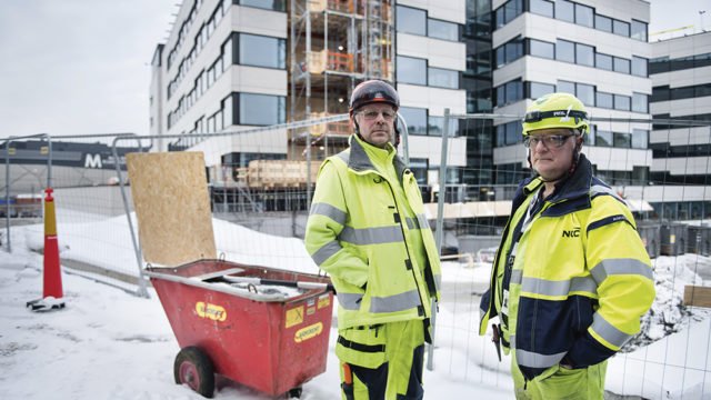 Ulf Sundman på arbetsplatsen med det stora lönebråket