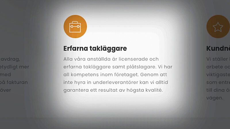 Screenshot från takfirman A&J Tak och Plåts sajt. 