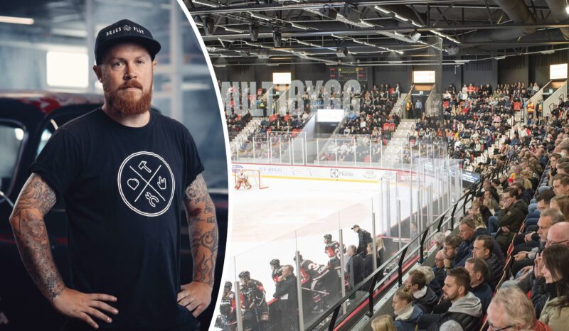 Marcus Stenberg, plåtslagare som gillar hockey.