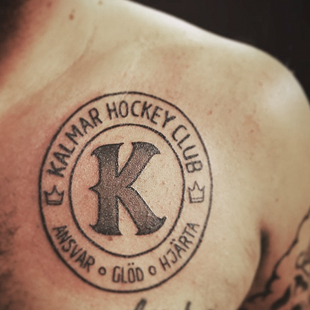 Tatuering av klubbmärke, Kalmar HC.