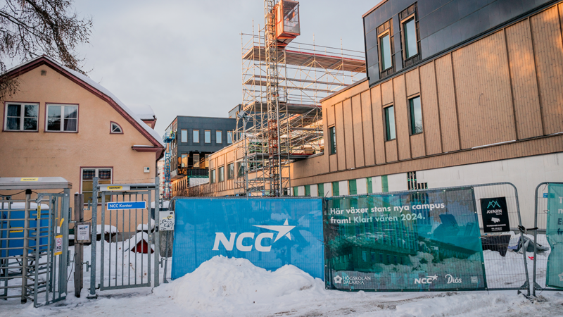Nya Campus Borlänge utrymdes tisdag 30 januari efter asbestlarm.