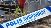 Byggjobbare föll ner i djupt hål