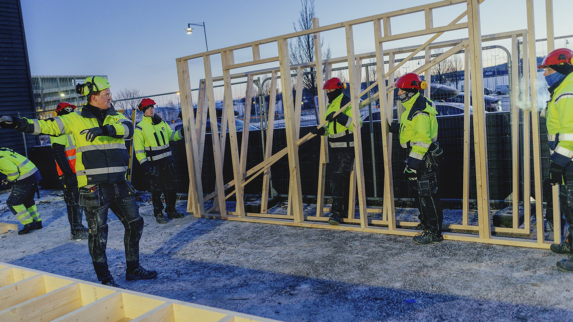 Boot camp för byggelever