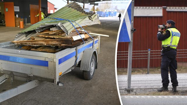 Takläggare döms för olovlig körning efter att ha kört med för hög totalvikt.