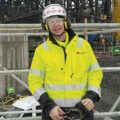 Byggnads Lars Husberg inne på arbetsplatsen på Stegra.