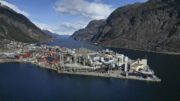 Bilden visar Bolidens verksamhet i Odda, Norge.