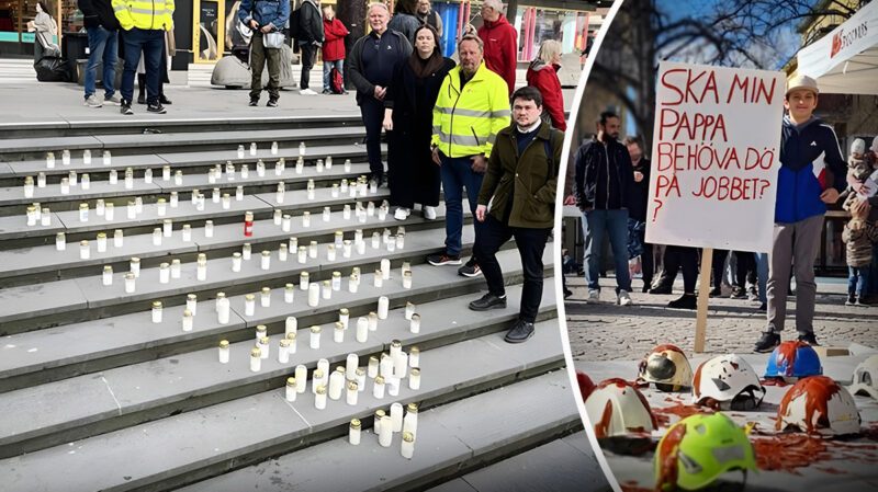 Byggbranschens offer hedras med ljus