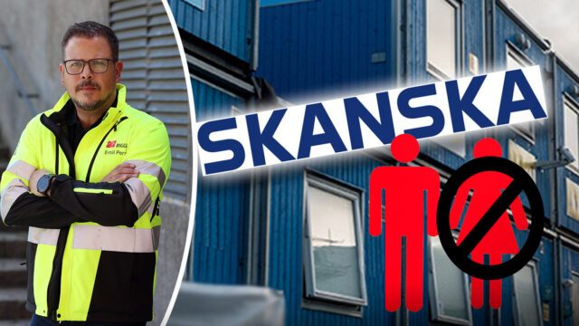 Kvinna fick byta om i kapprum