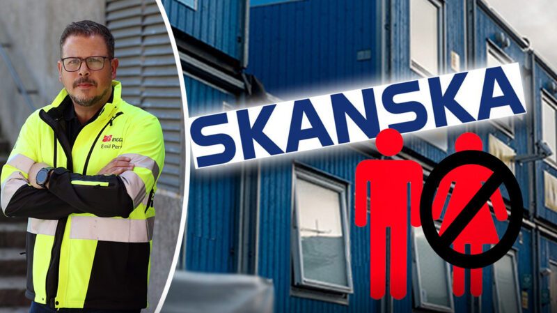 Kvinna fick byta om i kapprum