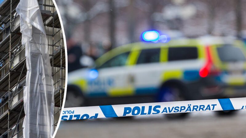 Byggnadsarbetare död – föll tio meter