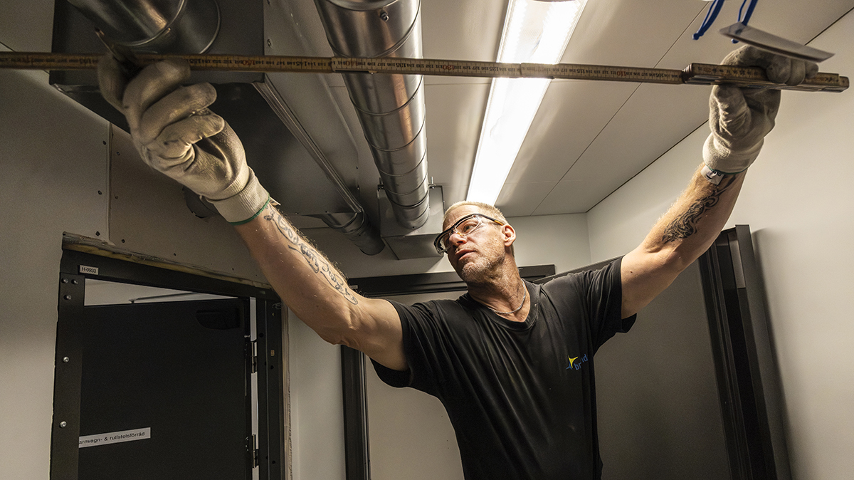 Ventilationsmontör Kenneth Hardevid