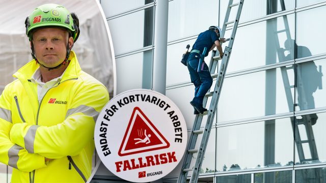 Arbetsmiljöveckan 2025: Byggnads uppmärksammar fallolyckor