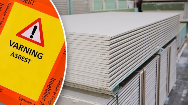 Hittade asbest i 32 000 byggskivor