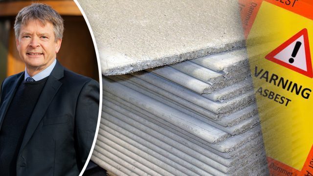 Ikke byggskivor med asbest i Sverige