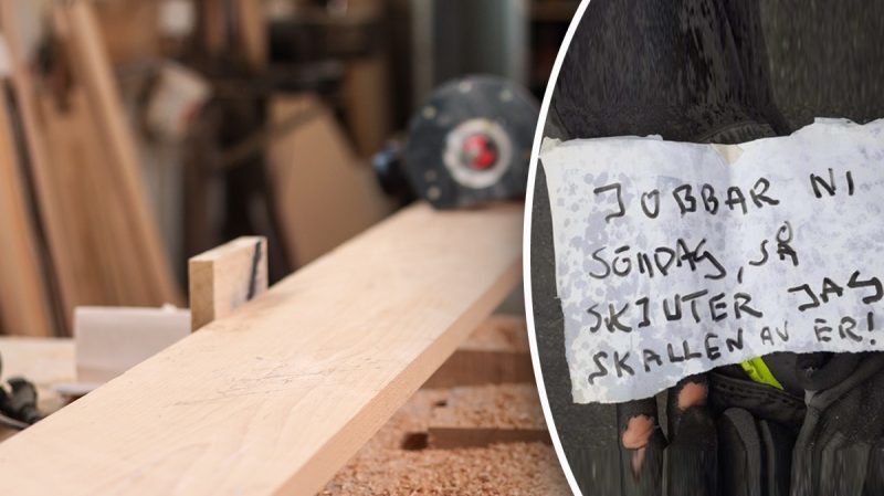 Byggnadsarbetare dödshotade under renovering