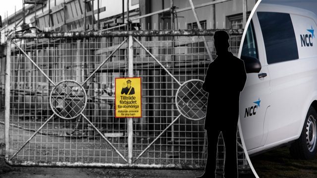 Stal på byggen med NCC-bil