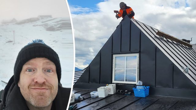 Ovanligt plåtarbete uppe på fjället