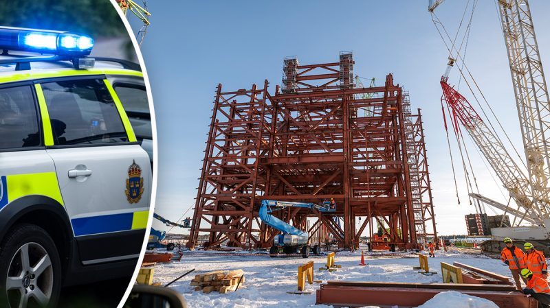 Stor polisinsats på Stegra