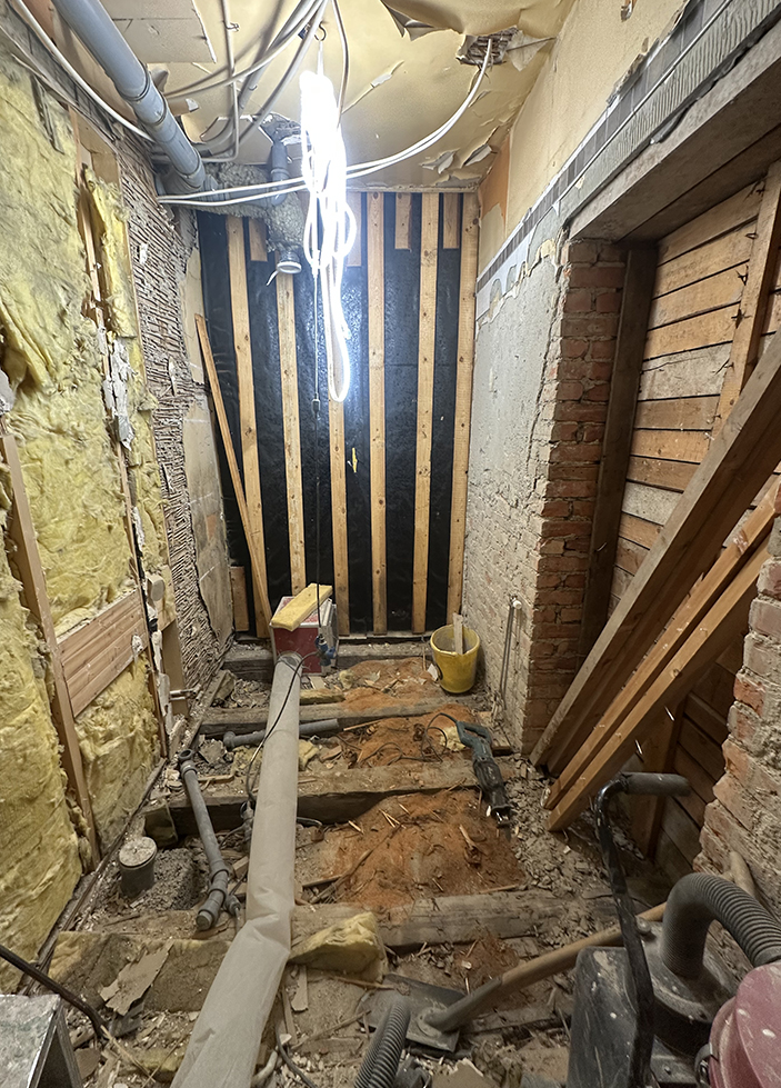 Badrumsrenovering i sekelskifteshus