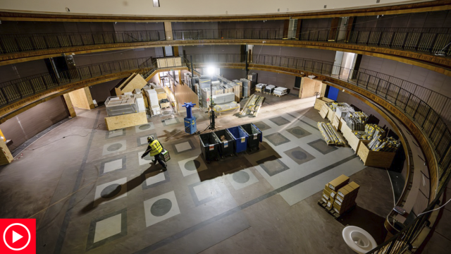 Stockholms stadsbibliotek renoveras.