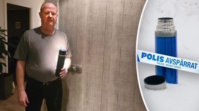 Målarens kaffetermos misstänktes vara bomb