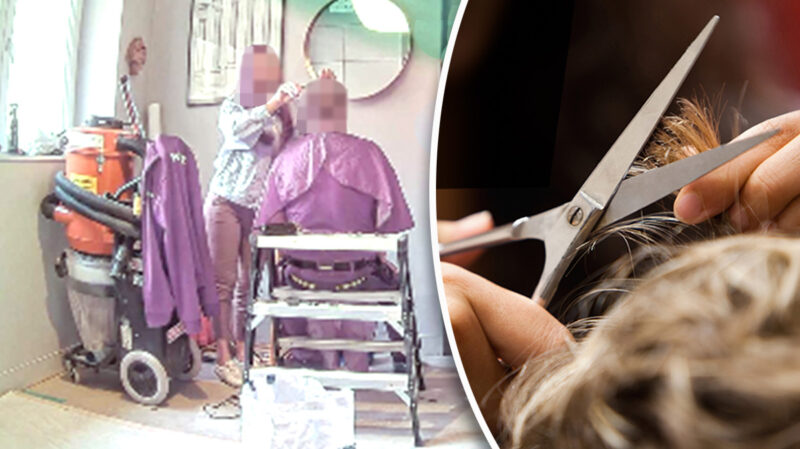 Byggjobbaren klippte sig på arbetsplatsen – fick sparken