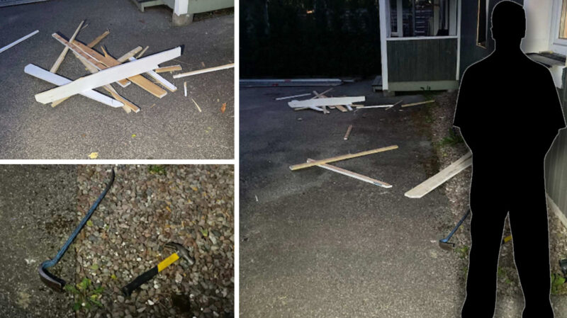 Snickare döms – slet ner husfasad