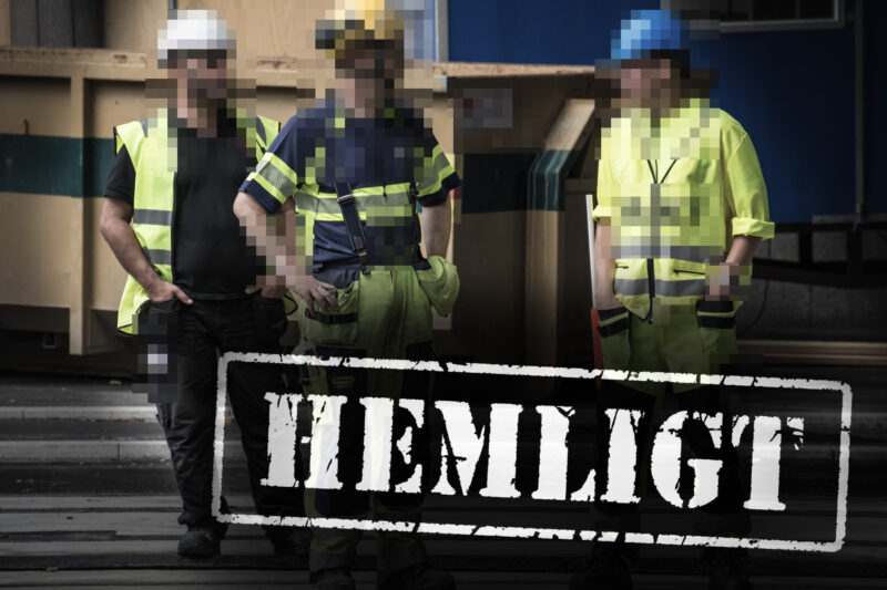 Det är nästan omöjligt för allmänheten att få veta vem som jobbar på ett bygge.