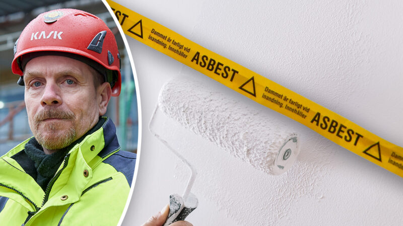 Målare utsatta för asbest vid renovering