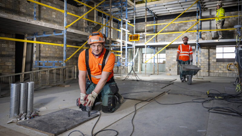 Bygge av nytt krematorium i Västerås.