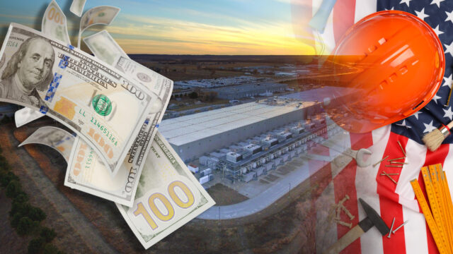 Byggjobbare i USA tjänar stora pengar på att bygga datacenter.