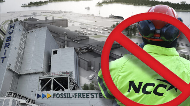 Inga egna yrkesarbetare när NCC bygger åt SSAB.