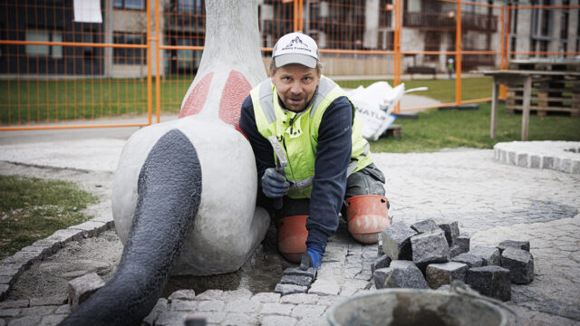 Stensättaren Jonas Svensson