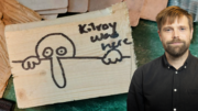 Klotter på bygget