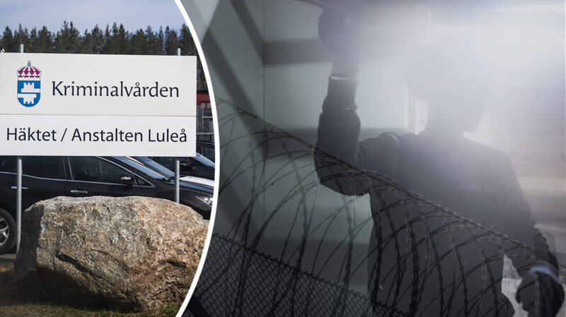 Anstalt, Luleå. Interner går utbildning till snickare.