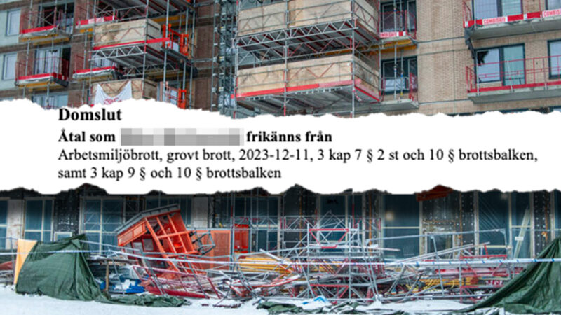 Friande dom efter hissolyckan i Sundbyberg