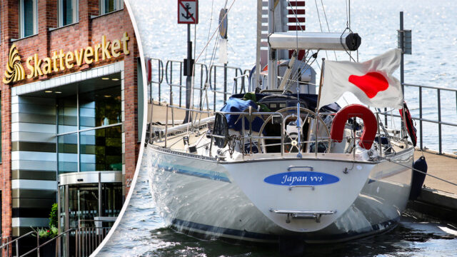 Drog av Japanresa och segelbåt
