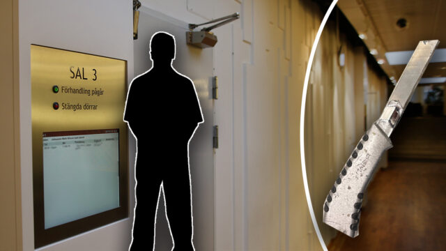 Målare bar kniv och köpte öl