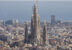 Sagrada Familia, Barcelona, Spanien, vars centrala torn hålls samman av superlim.